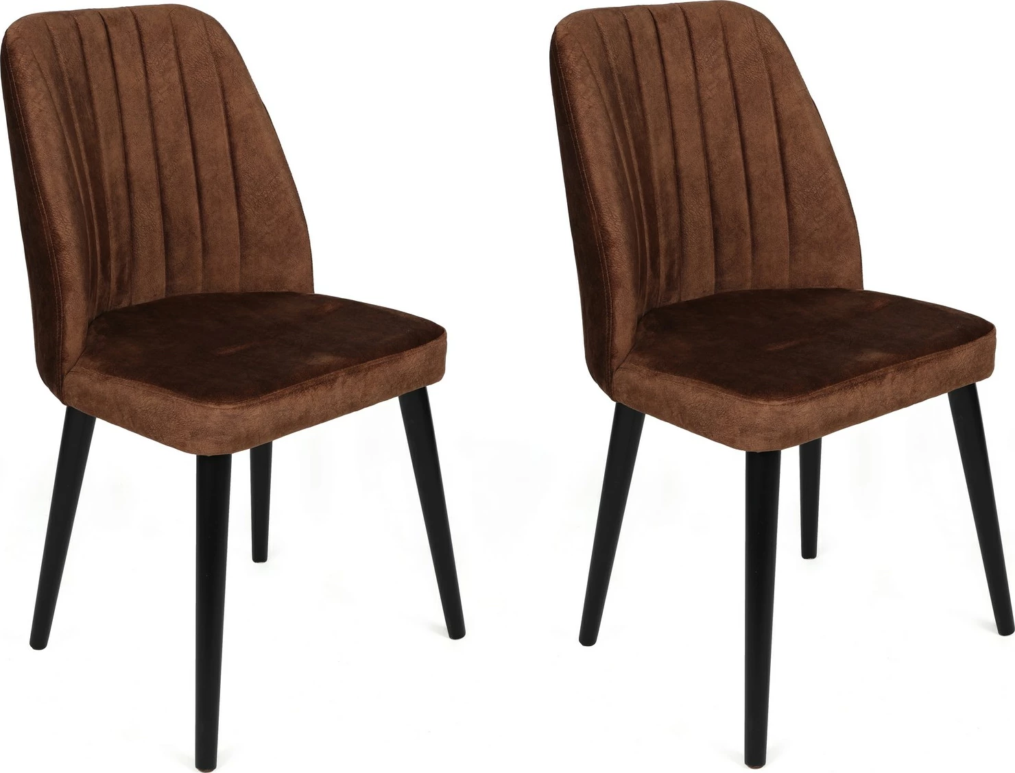 Set karrigesh (2 copë), ngjyrë kafe dhe e zezë, Skye Decor, Alfa-436 V2