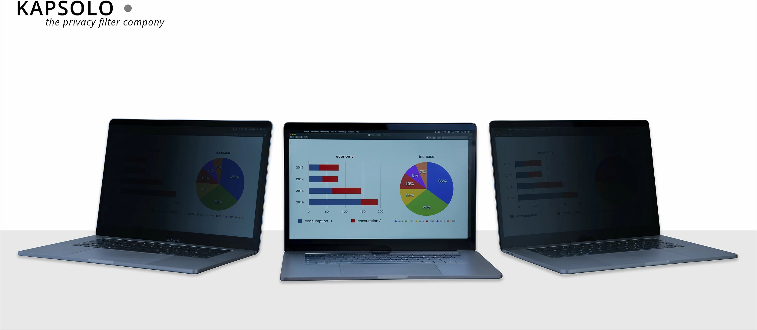 Filtër privatësie për ekran laptopi KAPSOLO, 15.6" 16:9, 2-way, i heqshëm
