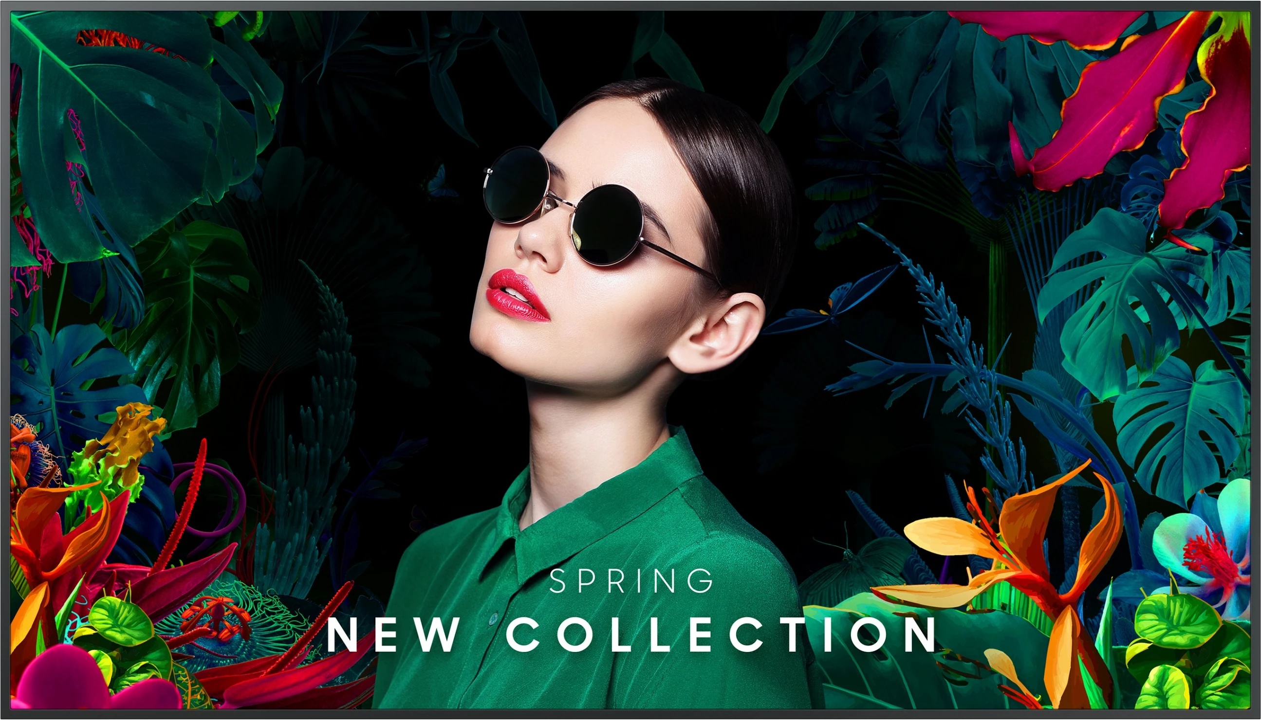 Monitor Samsung QM75C 75 inç 4K Ultra HD, Smart Signage, Charcoal Black