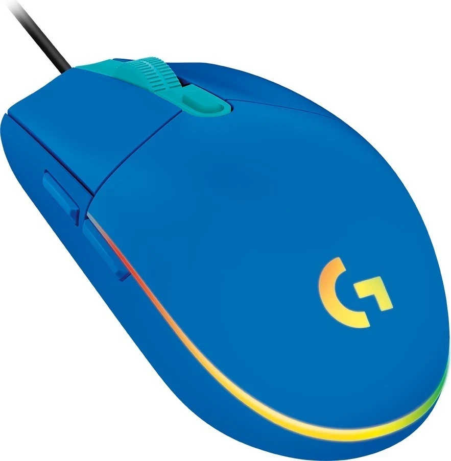 Maus Logitech G102 Lightsync, i kaltër
