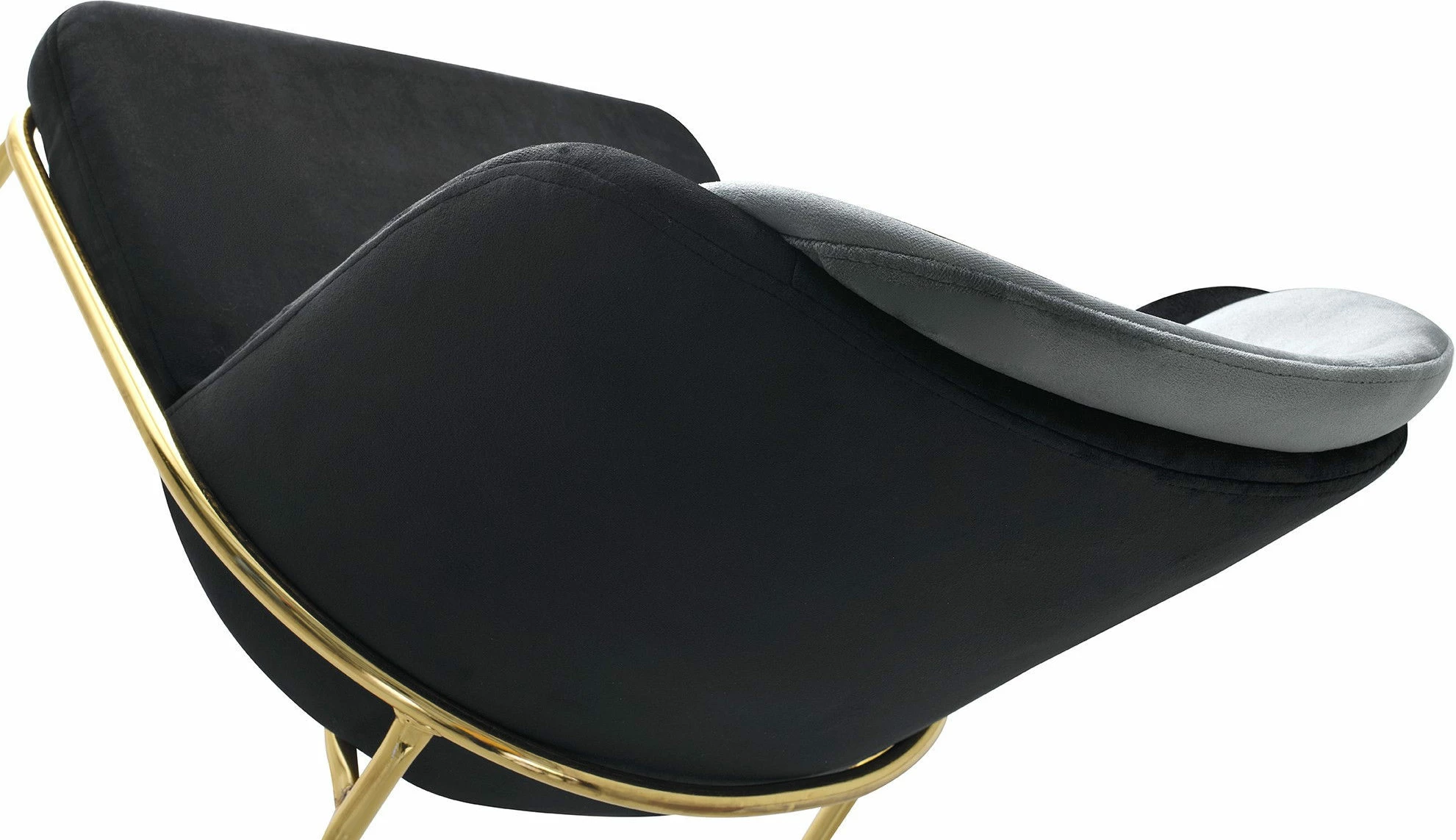 Set karrigash barok, 2 copë, ngjyrë e zezë dhe ari, Hanah Home Dore - 103 V2