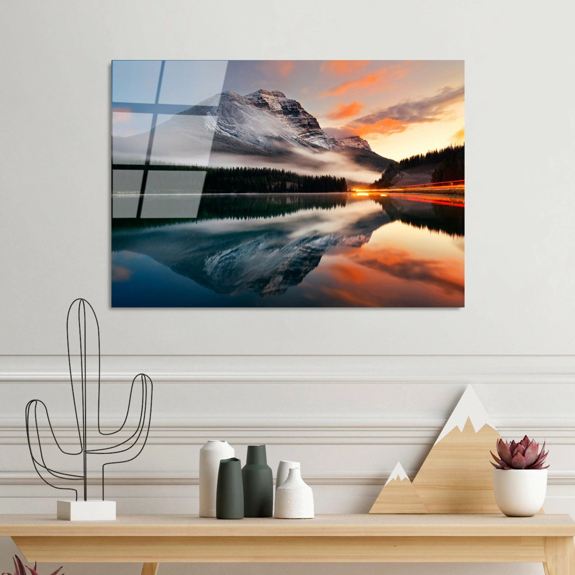 Pikturë dekorative prej xhami të temperuar, Wallity, UV-304, 50x70cm