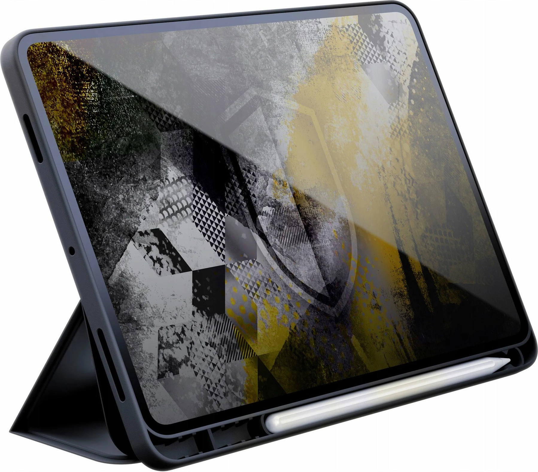 Këllëf tableti 3MK Soft Tablet Case për Apple iPad Air 11 (M2/M3), flip, tri-fold, TPU/mikrofibër, me Wake/Sleep, me vend për Pencil, i zi