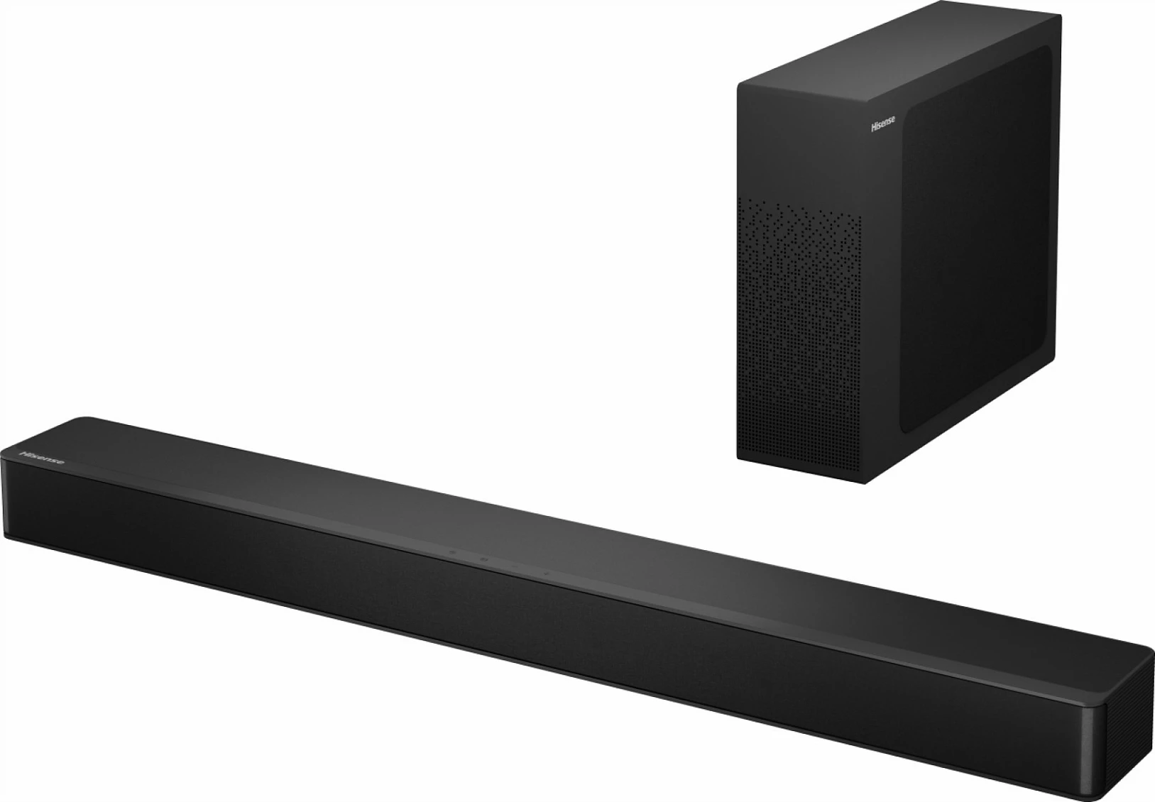 Soundbar Hisense HS2100, 2.1 kanale, 240W, Bluetooth 5.3, DTS Virtual:X, subwoofer wireless, e zezë
