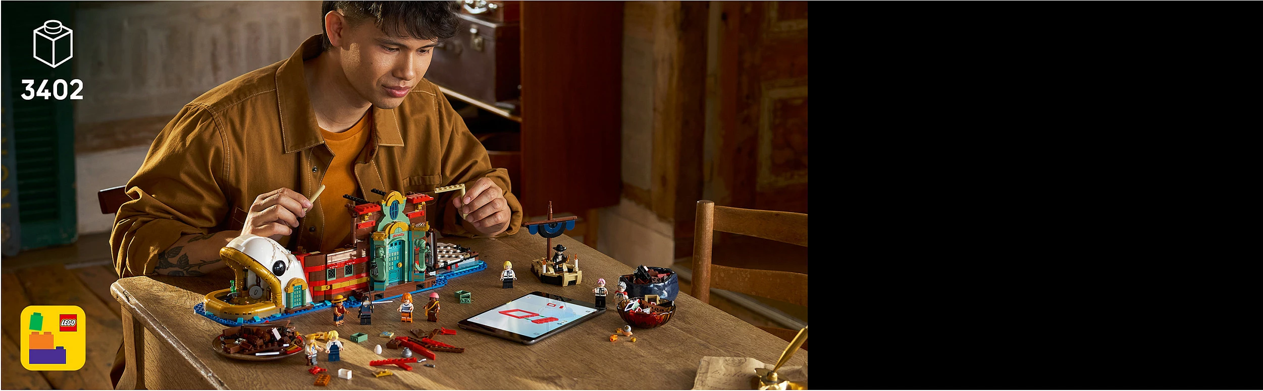Set ndërtimi LEGO ONE PIECE The Baratie Floating Restaurant 75640, 3402 copë, 18+, multikolor