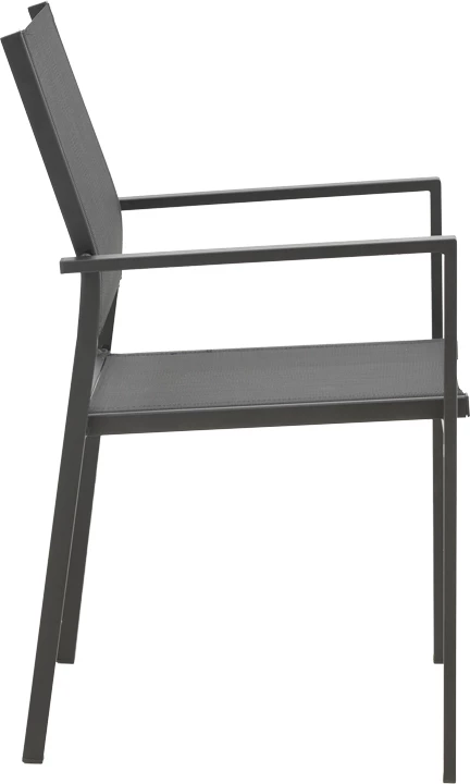 Tavolinë me karrige Vergo-Confidence set prej 3 metal ngjyrë e zezë D60x70cm