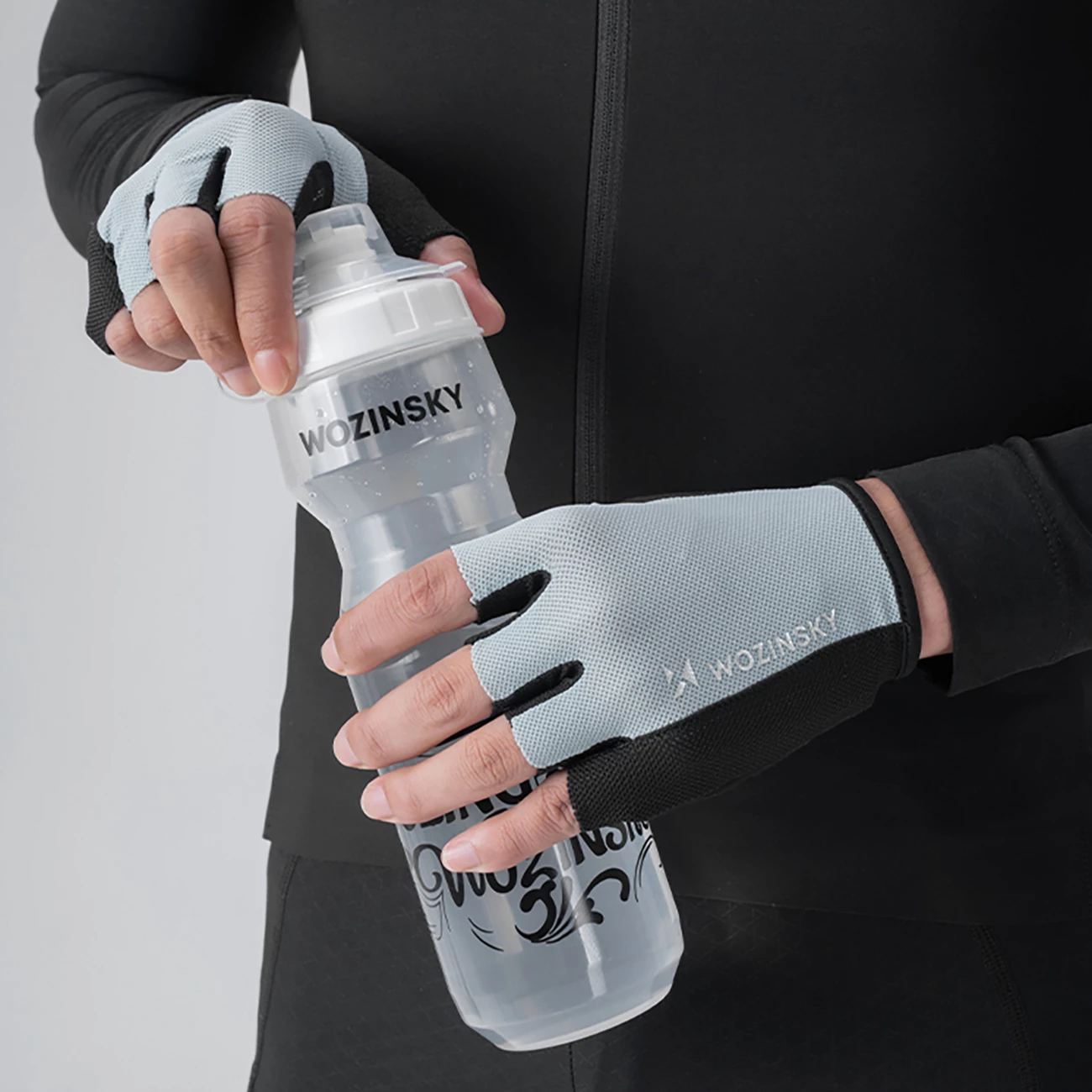 Doreza biçiklete, Wozinsky WRR-02M, madhësi M, poliester, gri, 1 palë