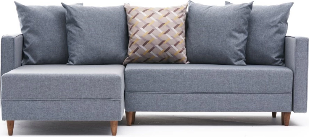 Kënd-sofë krevati Atelier del Sofa, Aydam, kënd majtas, ngjyrë kaltër