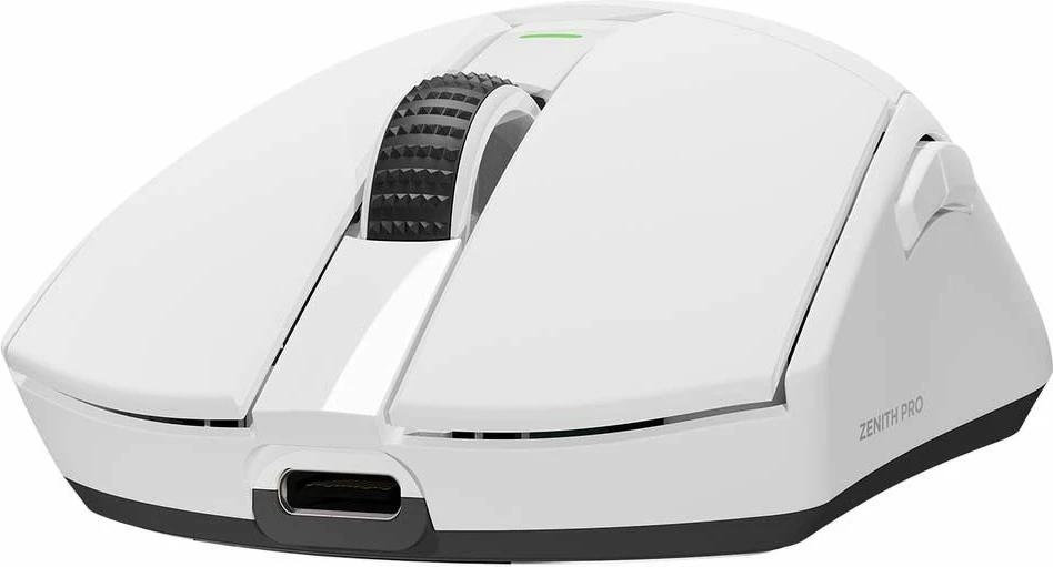 Maus gaming Rampage Zenith Pro (ZENITHPRO-WHITE) 26000 DPI PAW3395 4KHz BT 5.2/2.4G/USB-C, i bardhë, me receiver 4KHz