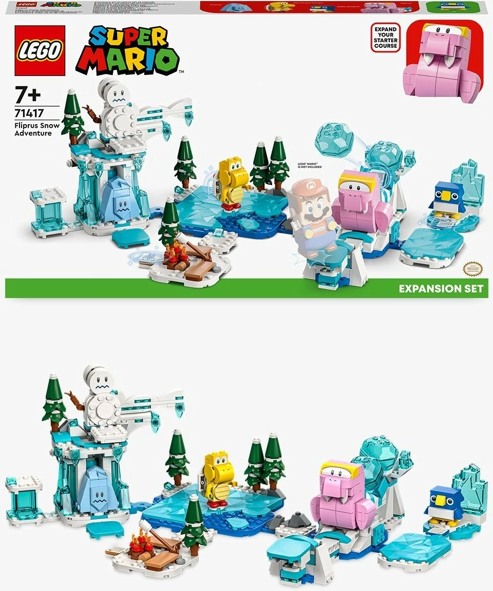 Set ndërtimi LEGO Super Mario Fliprus Snow Adventure Expansion, 567 pjesë, shumëngjyrësh