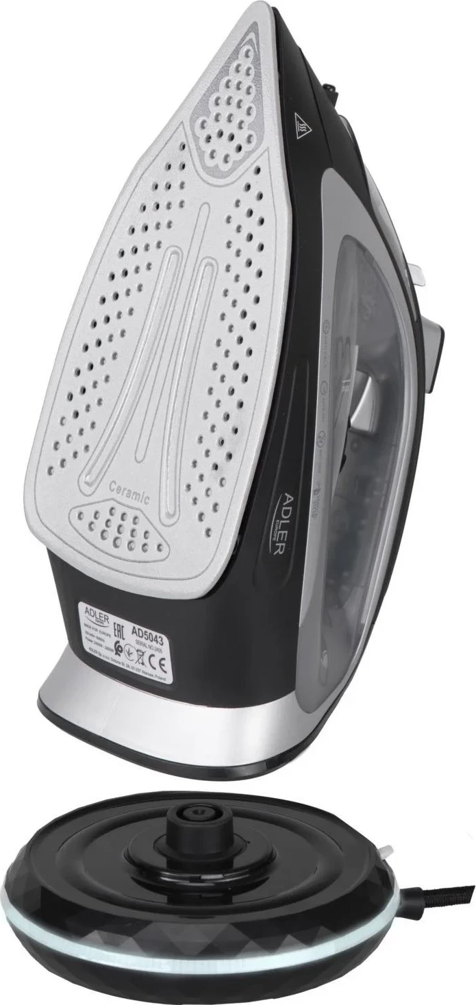 Hekur Adler AD 5043, 2800W, pa kabllo, zi-gri