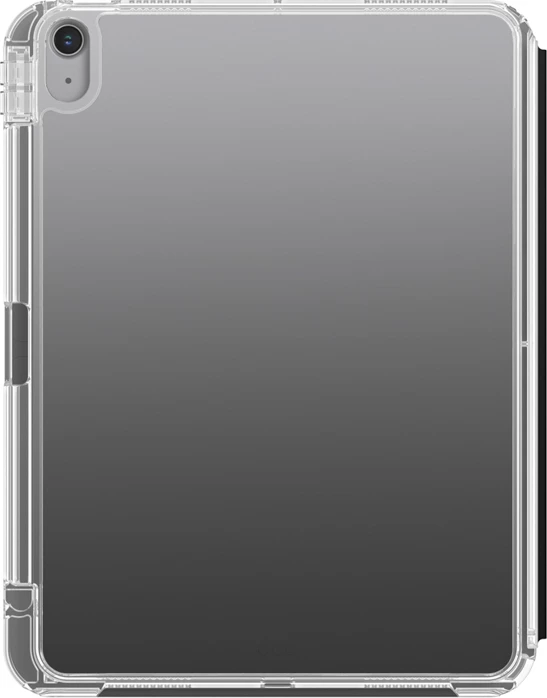 Mbështjellës tabletë AmazingThing Minimal Case për iPad Air 13" M3 (2025), me qëndrim, mbajtës Apple Pencil, pjesë e pasme transparente, i zi