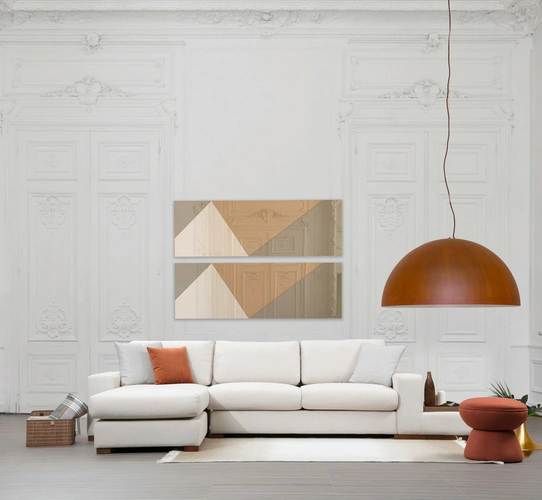 Këndore Atelier del Sofa, Loop 18, e bardhë, me tavolinë anësore