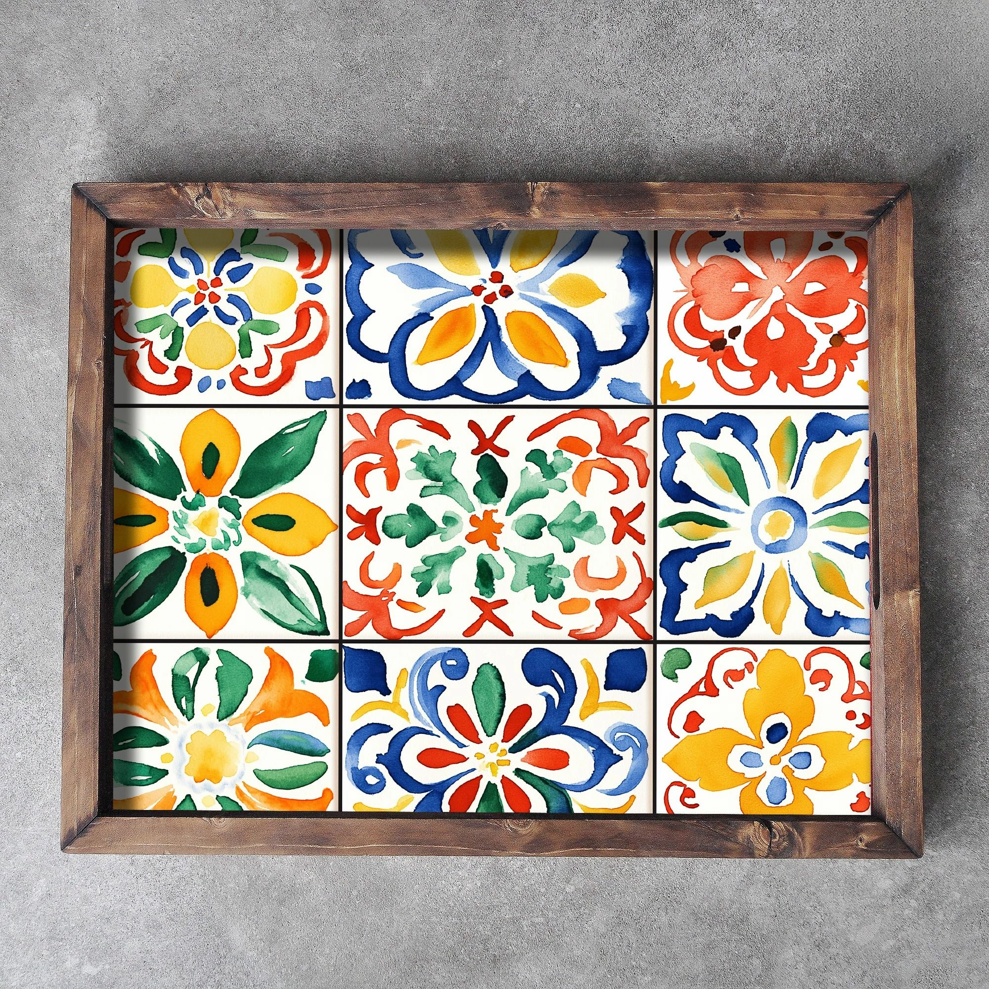 Tabaka druri, shumëngjyrëshe, Evila Originals, REF032, 48x38x4 cm