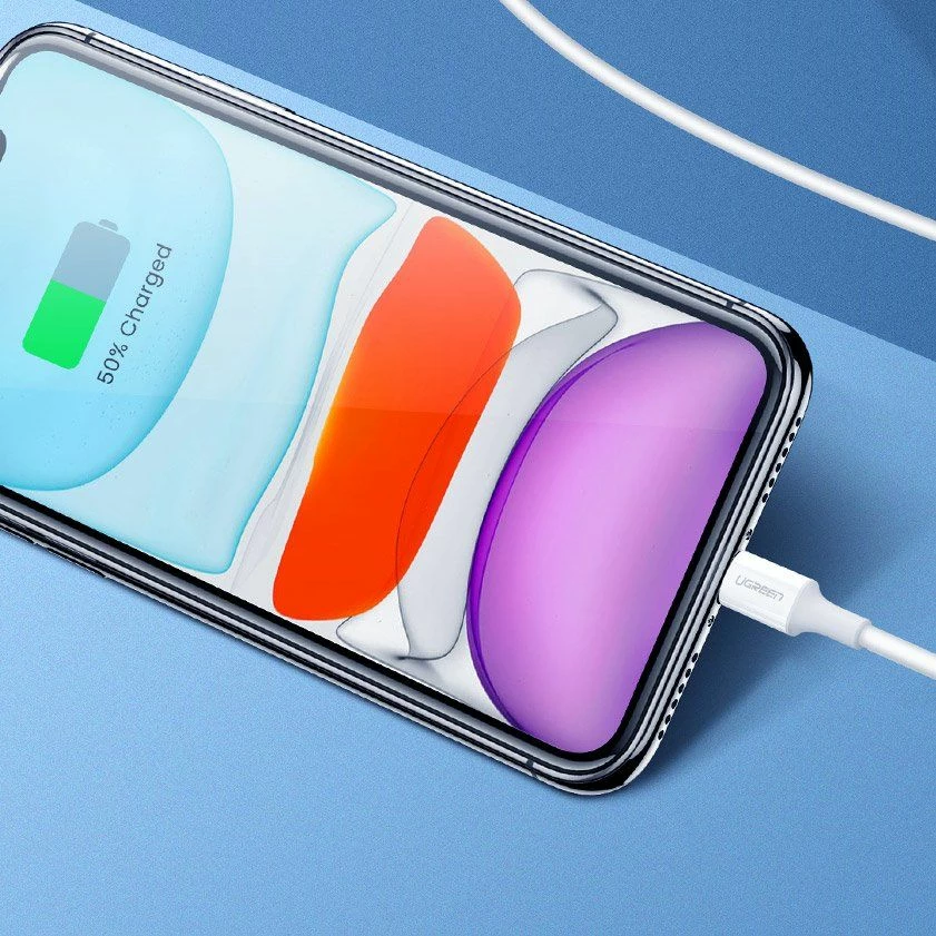 Karikues Ugreen CD137 18W 1x USB-C PD/QC 3A argjendtë/bardhë