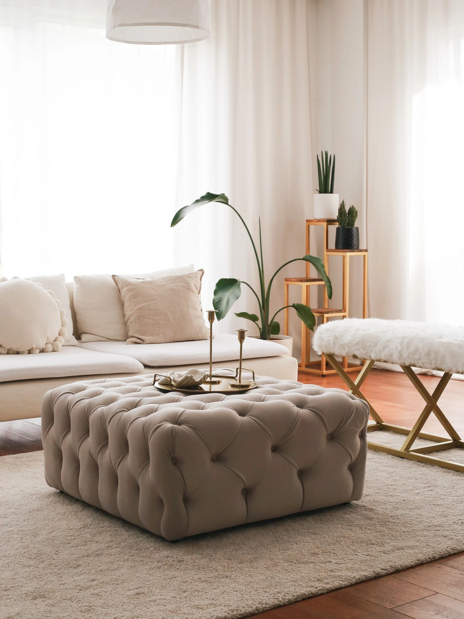 Puf Atelier del Sofa, Chester, krem