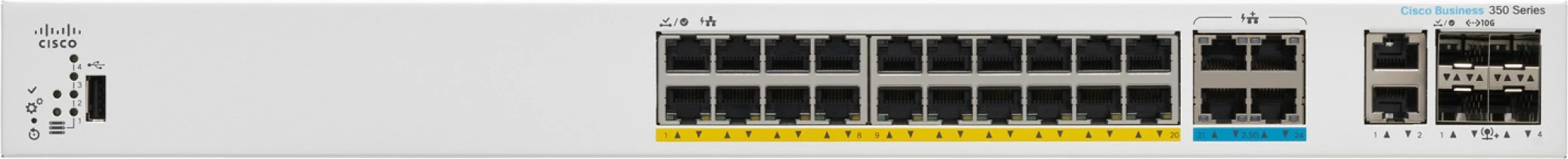 Switch Cisco Catalyst 1300, 8 porta 2.5G, 16 porta RJ-45, rackmount, gri