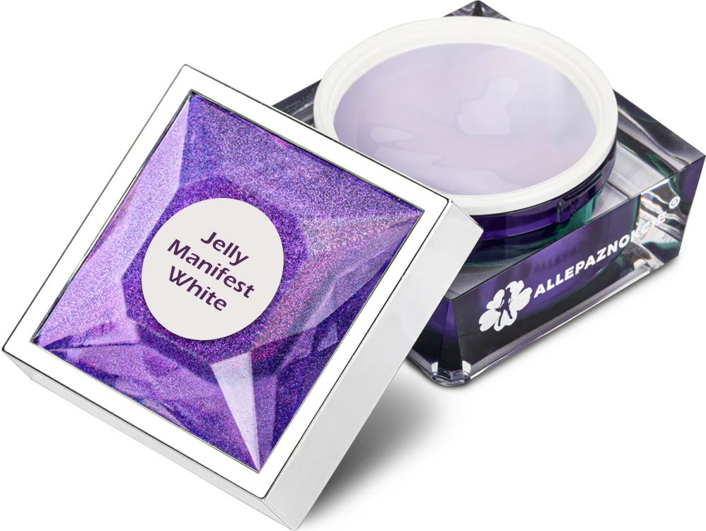Xhel ndërtues për thonj AllePaznokcie Jelly Thick Building Gel Manifest White për femra 50g