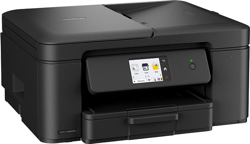 Printer multifunksional Brother DCP-J1460DW, inkjet me ngjyra, Wi‑Fi, duplex, A4, i zi