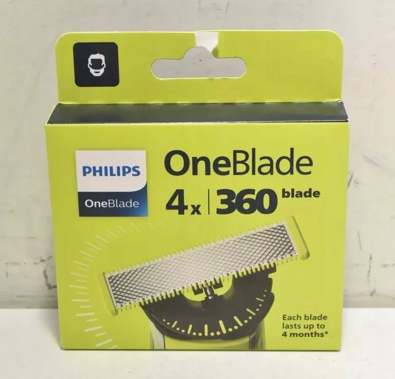 Tehë zëvendësuese për makinê rroje Philips OneBlade 360 QP440/50, 4 copë