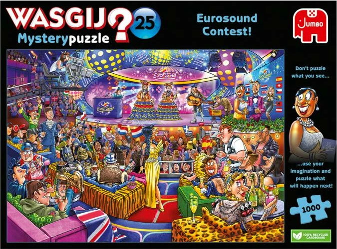 Puzzle, Jumbo Spiele, Wasgij Mystery 25 Eurosound Contest, 1000 copë, 68 x 49 cm