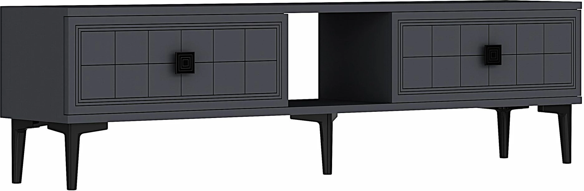 Komodë TV Skye Decor, ngjyrë antracit, 150 cm