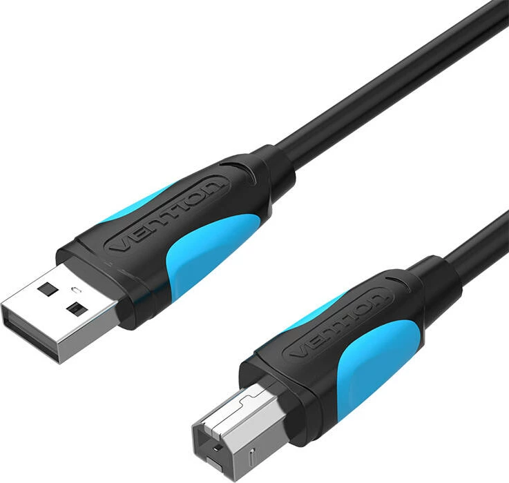 Kabllo printeri Vention VAS-A16-B500, USB-A në USB-B, 5m, e zezë