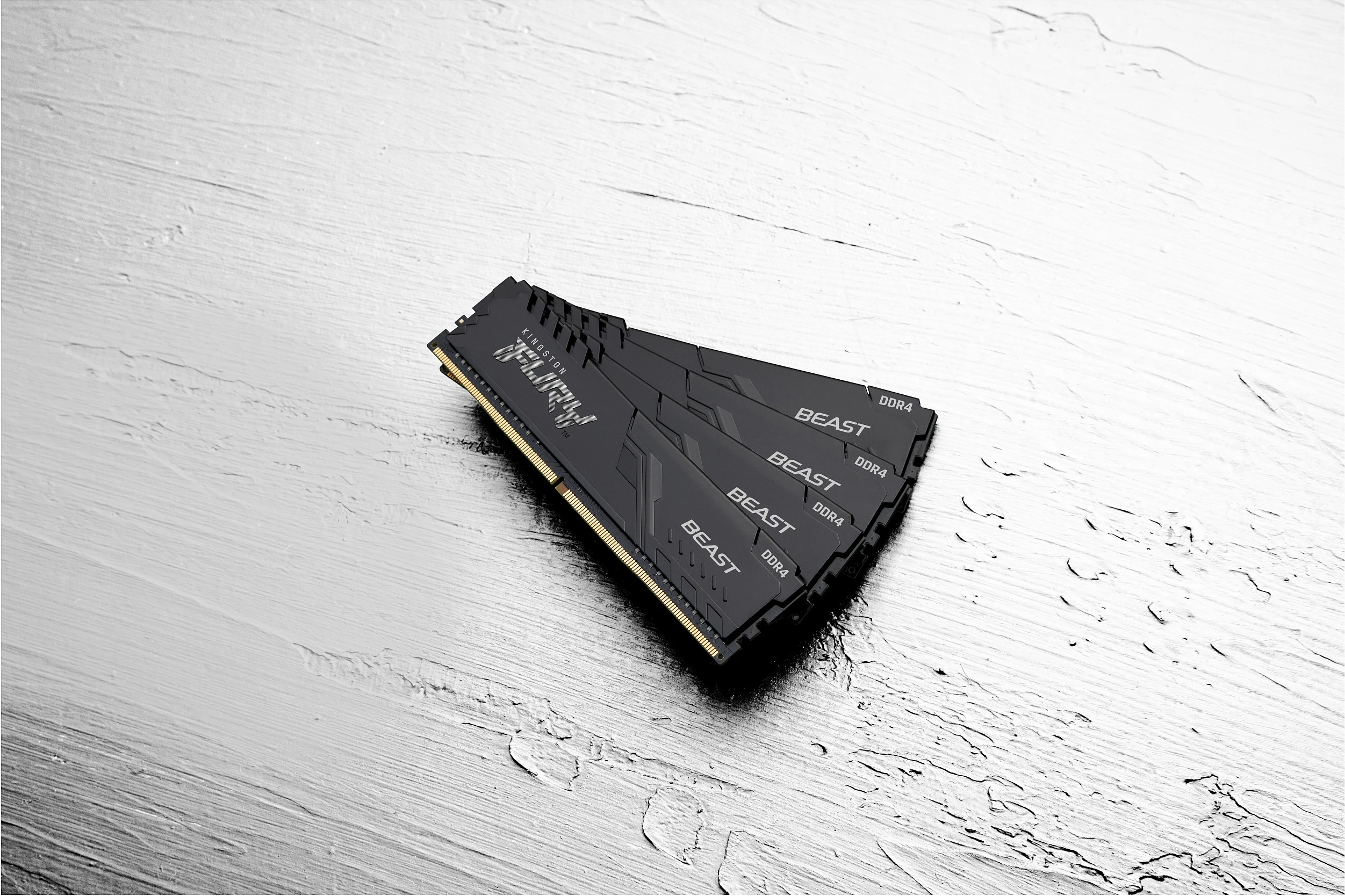RAM Memorje Kingston FURY Beast 32GB (2 x 16GB) DDR4 3200MT/s CL16, e zezë