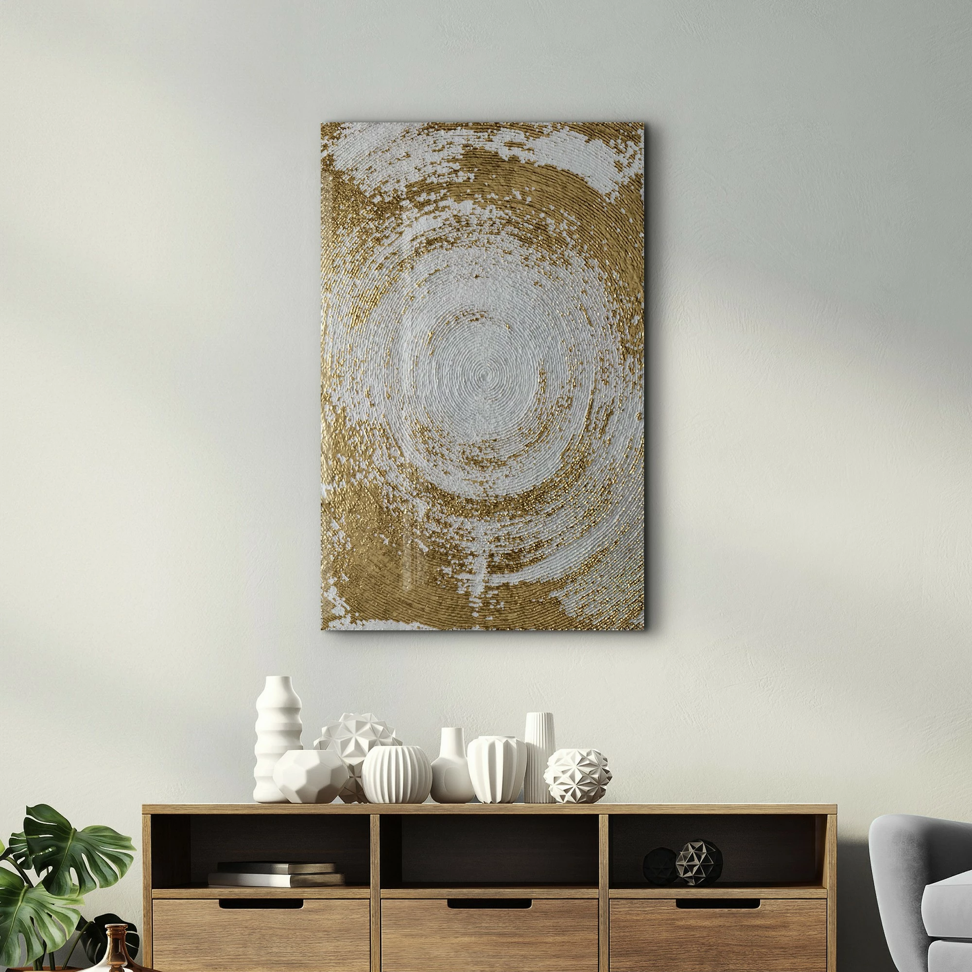 Pikturë dekorative prej xhami të temperuar, shumëngjyrëshe, CAM-5022, 70x110cm