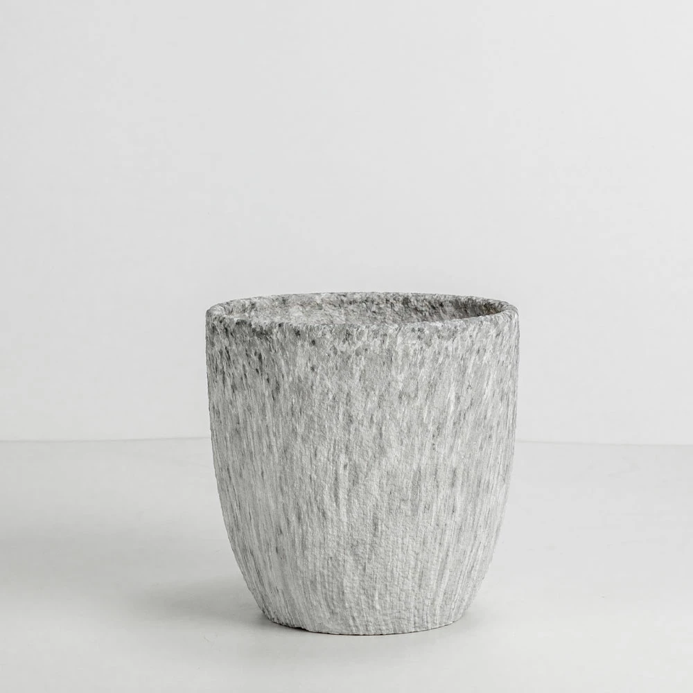 Set vazo VINSON, 3 copë, qeramikë, gri-bardhë, 30x30x31 cm