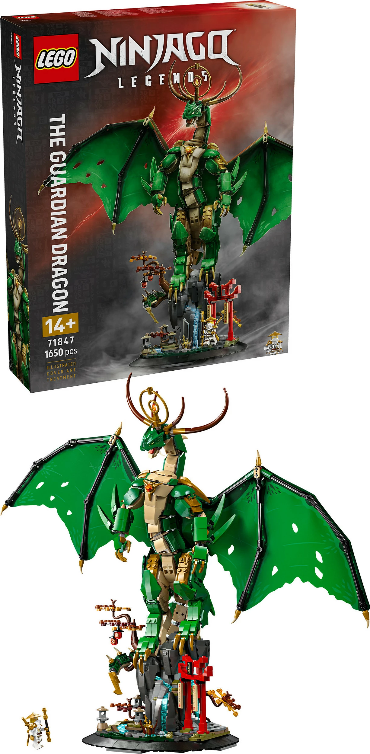 Set ndërtimi LEGO NINJAGO The Guardian Dragon 71847, 1650 copë, 14+, shumëngjyrësh