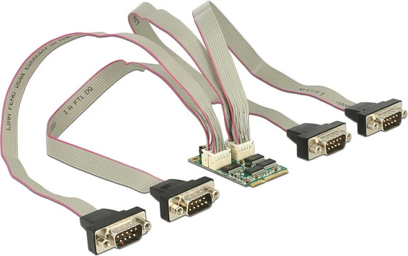 Kartelë zgjerimi Mini PCIe DeLOCK 95244, 4x RS-232 Serial