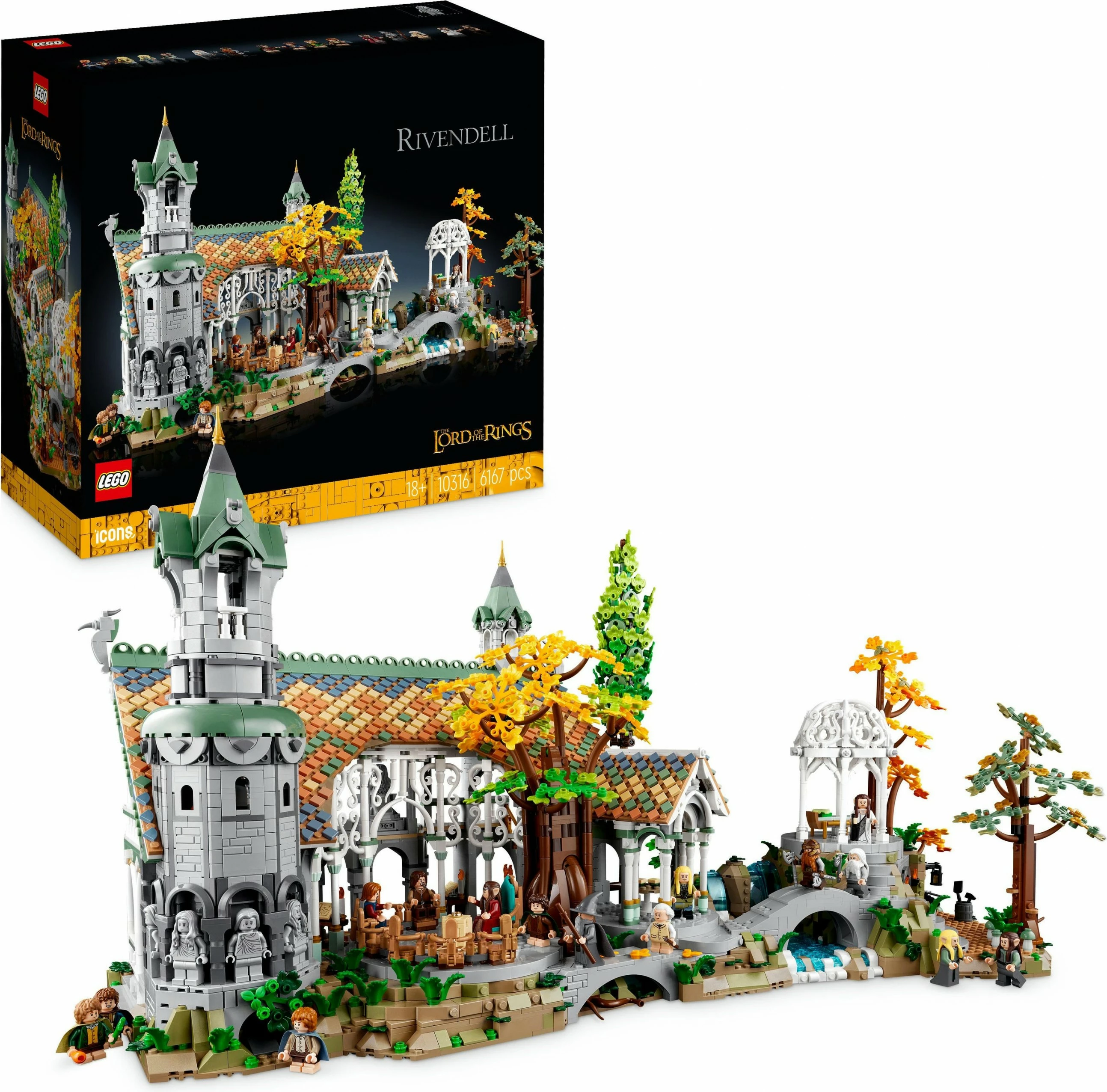 Set ndërtimi LEGO The Lord of the Rings: Rivendell, 6167 pjesë, plastikë, shumëngjyrësh