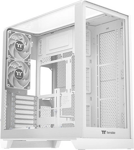 Kasë Thermaltake View 390 TG, Midi Tower ATX/micro ATX/Mini-ITX, Tempered Glass, USB-C, e bardhë
