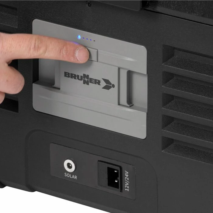 Frigorifer portativ/ftohës-ngrirës me kompresor BRUNNER POLARYS FREEZE SZ 50 50L, -20°C, 45W, 12/24V DC + 100-240V AC, 0826054N