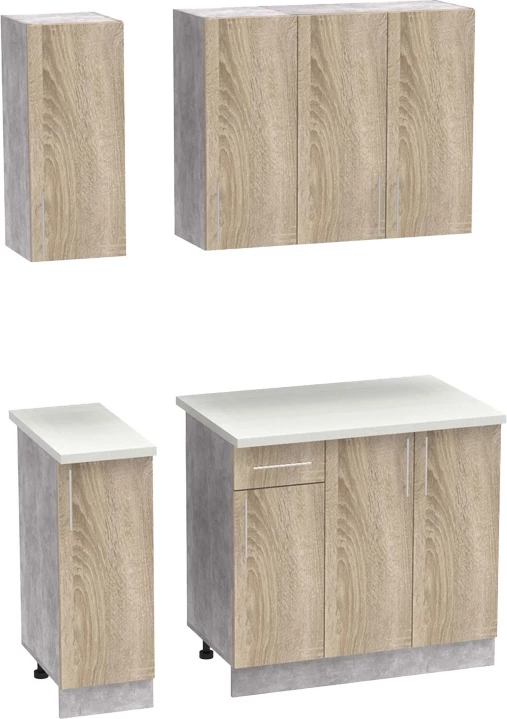 Njësi kuzhine Festa II melamine, ngjyrë sonoma, 120x60x85cm