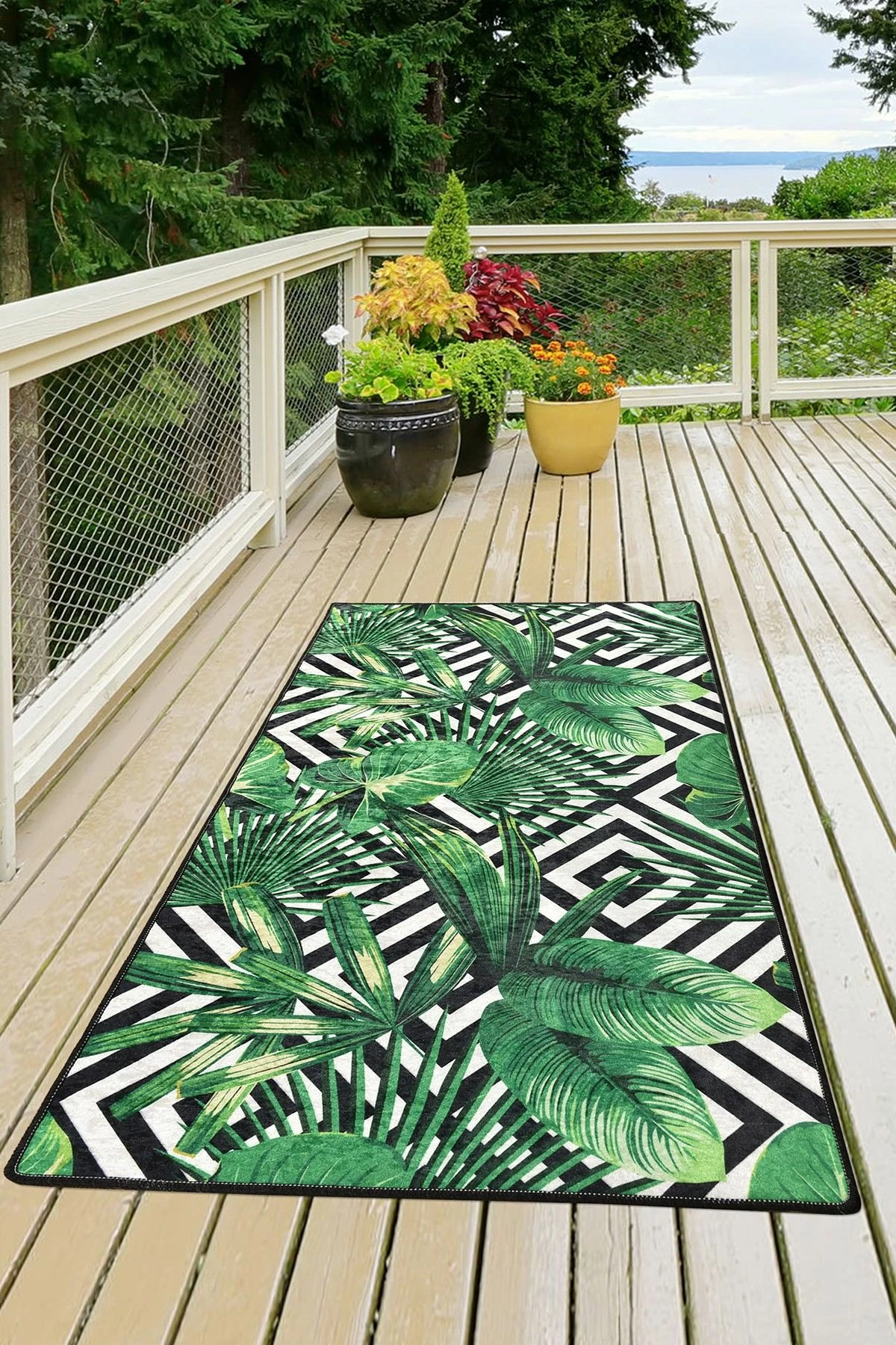 Qilim korridori Conceptum Hypnose, Tropic, 80x200cm, ngjyra të gjelbra