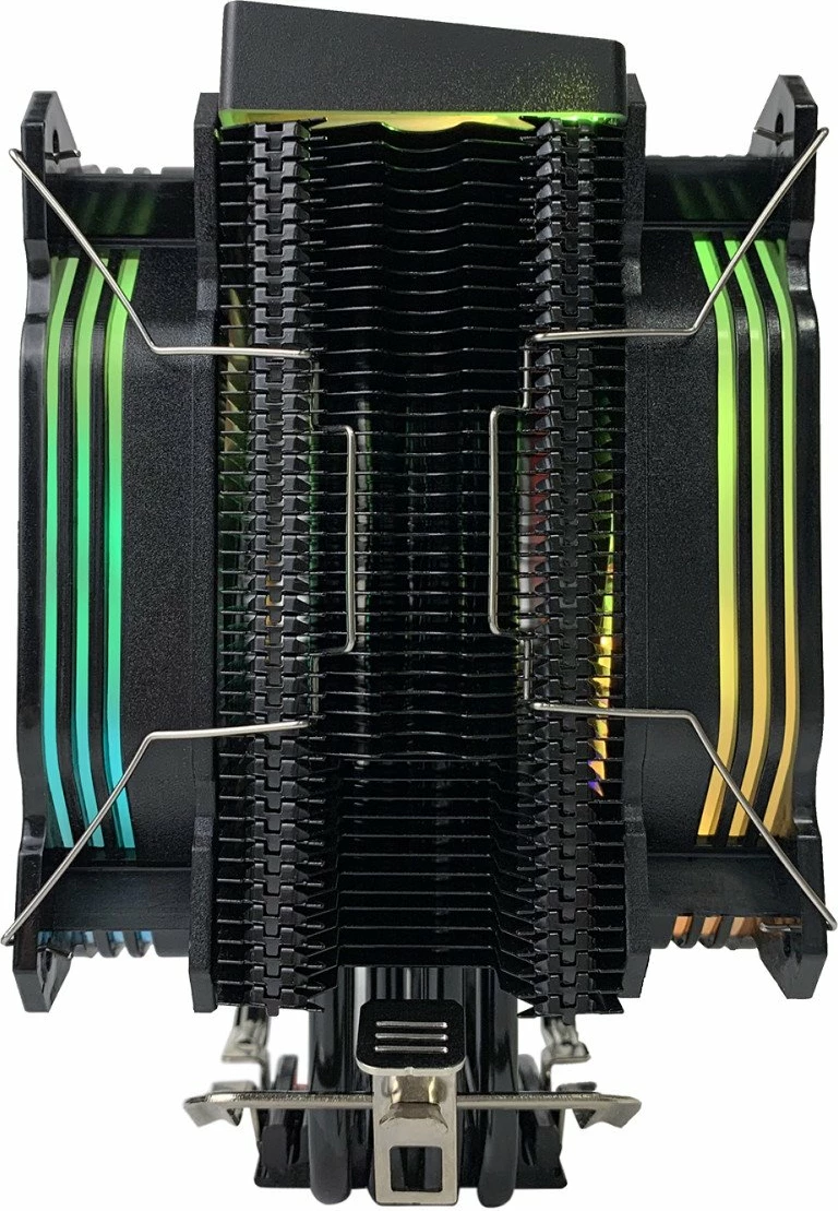 Ftohës CPU Rampage Octagon C60 OCTAGONC60-BLACK, 2x120mm ARGB, 180W TDP, i zi