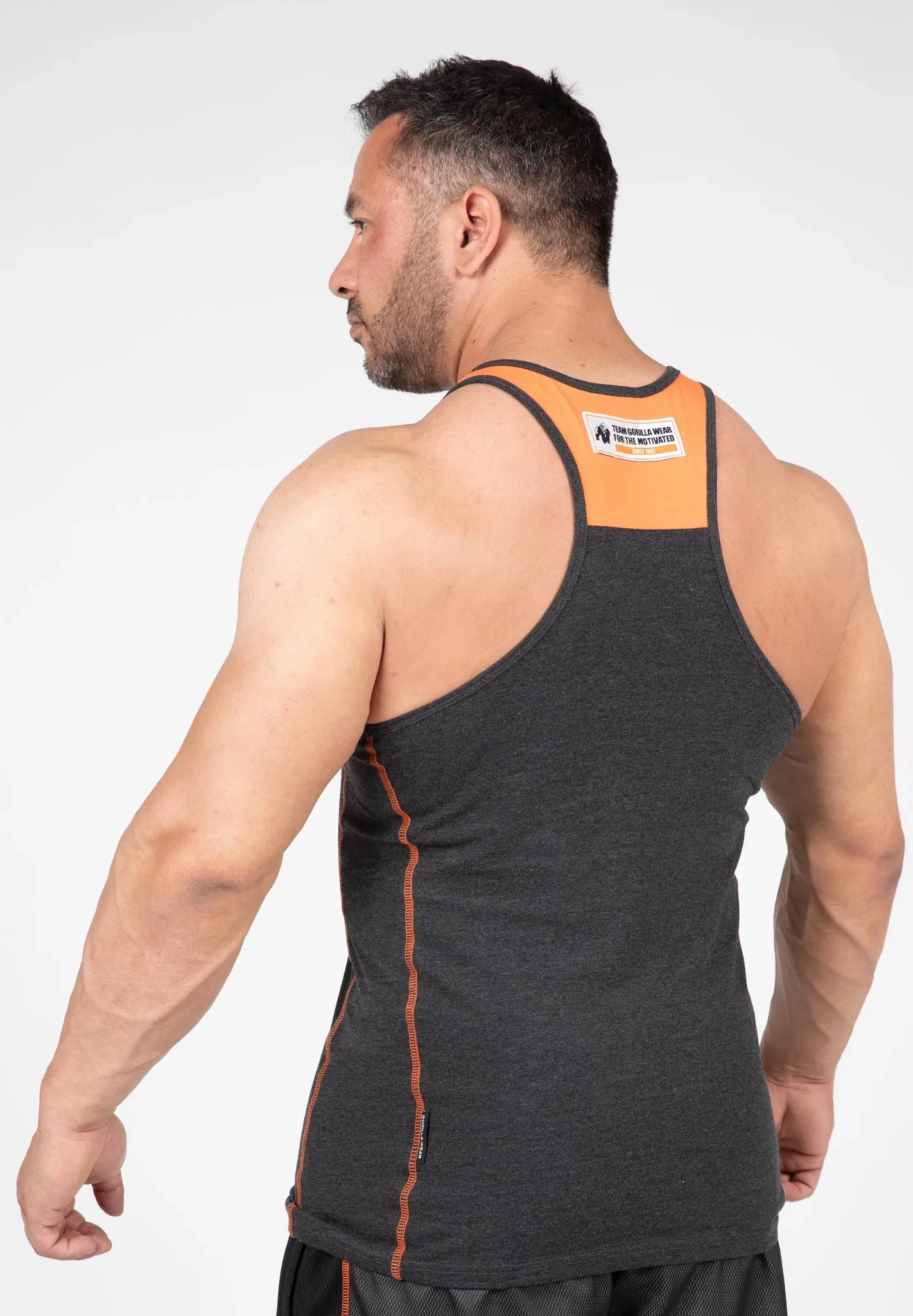 Wallace Tank Top - Gray/Orange