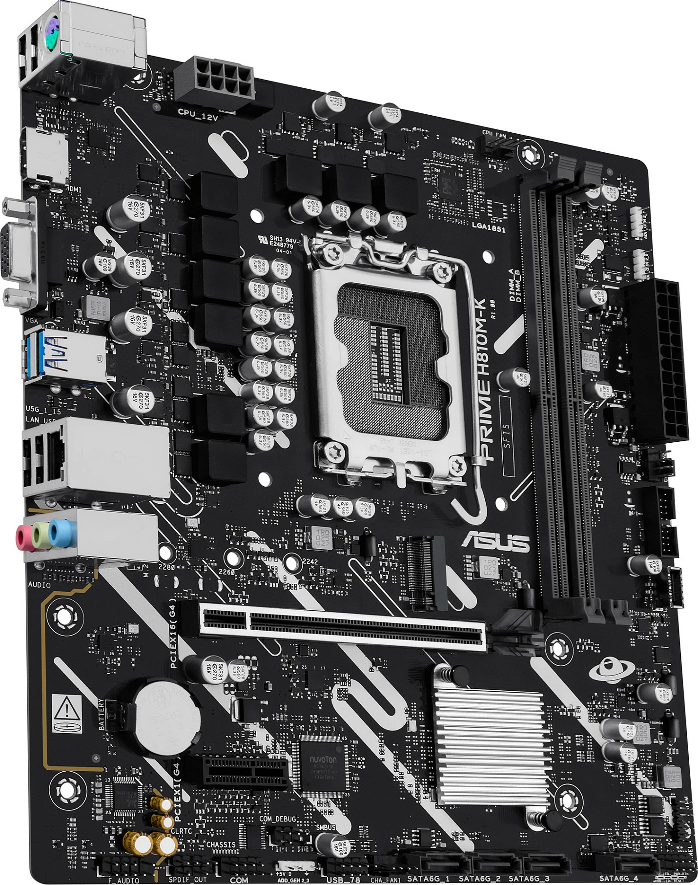 Pllakë amë ASUS PRIME H810M-K, LGA 1851, DDR5, micro ATX