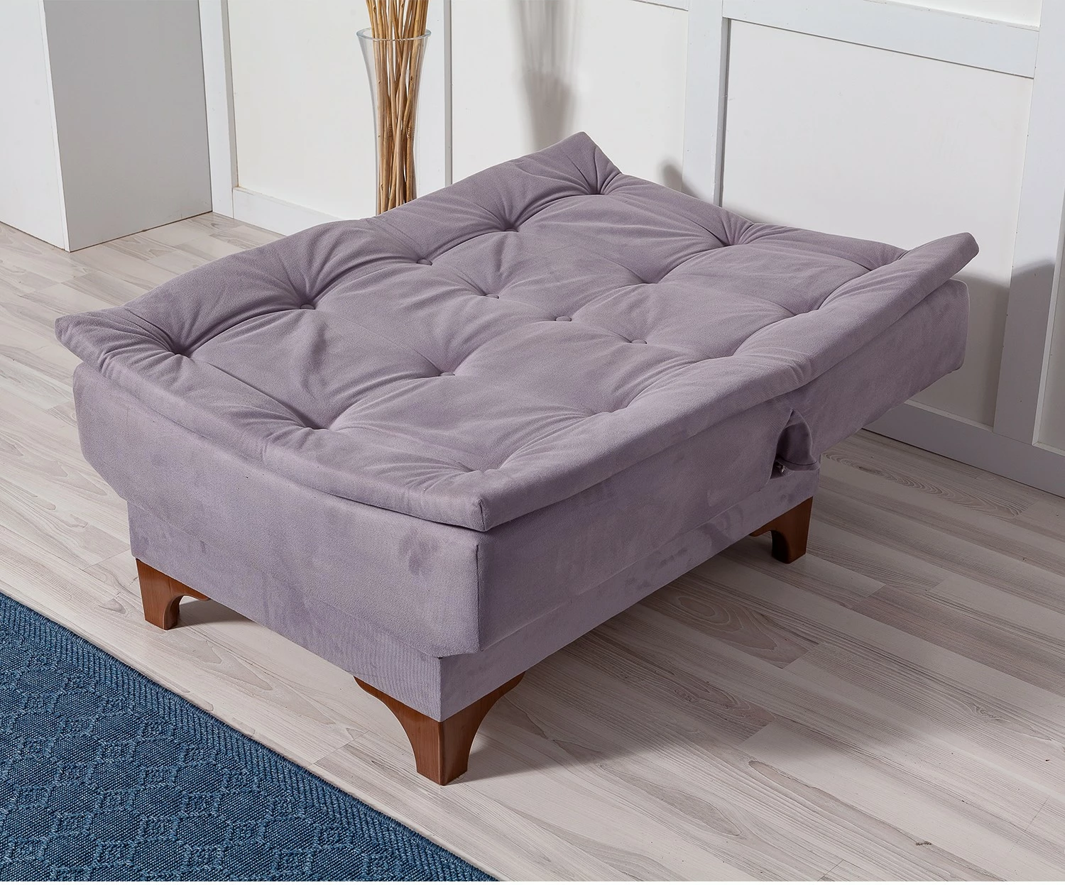 Krevati divan 3-vendësh, Atelier del Sofa, Kelebek, ngjyrë gri