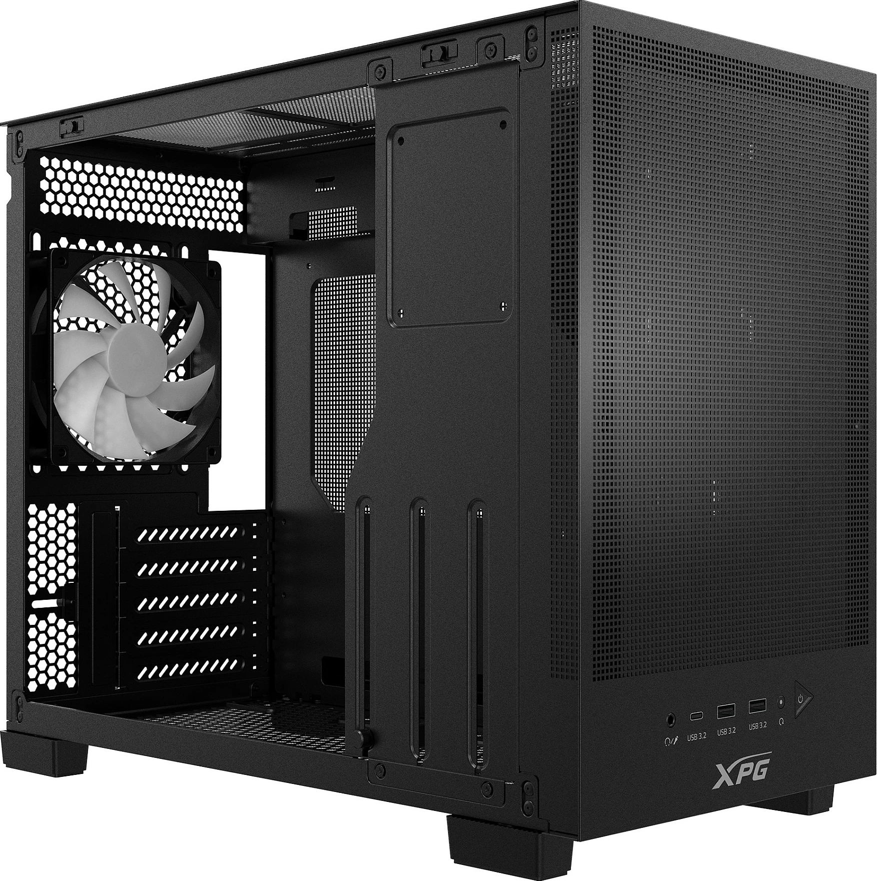 Kasë XPG VALOR MESH NANO, Midi Tower, micro ATX/Mini-ITX, USB-C, e zezë