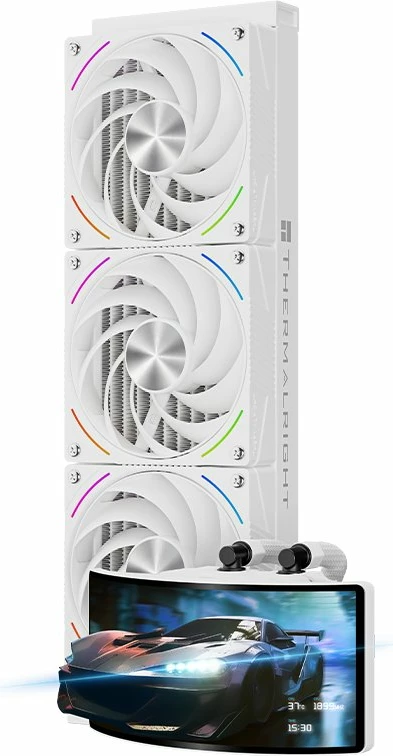 Ftohje me ujë Thermalright Rainbow Vision 360 Turbo ARGB 360mm, LCD 6.67\", 3x120mm PWM, e bardhë