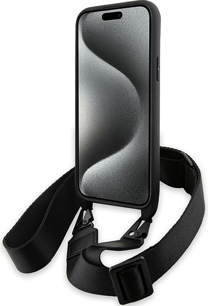 Mbështjellës BMW M Edition Carbon Stripe & Strap për iPhone 15/14/13, i zi