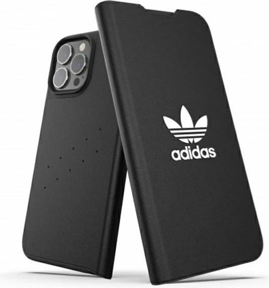 Mbështjellës Adidas OR Booklet Case BASIC për iPhone 13 Pro Max, 6.7", zi-bardhë
