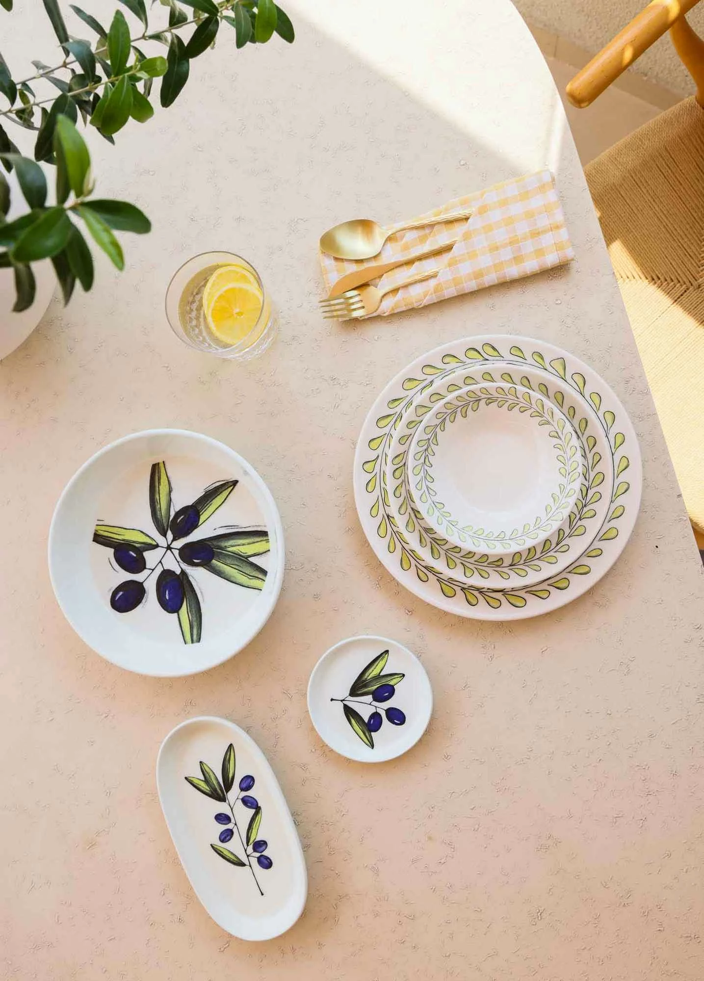 Set pjatash shërbimi (2 copë), Hermia Concept, OVS0021