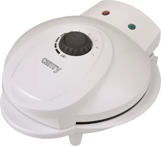 Pjekës waffle Camry CR3022 1000 W, 5 waffle në formë zemre, shtresë qeramike jo-ngjitëse, i bardhë