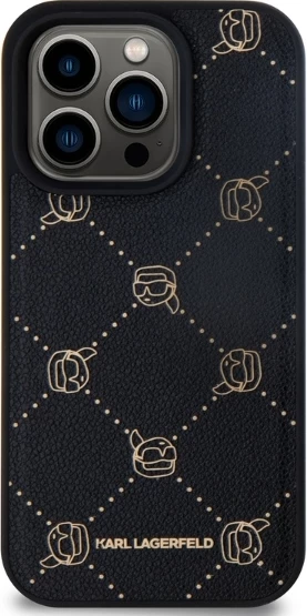 Mbështjellës Karl Lagerfeld Magsafe Karl Head për iPhone 15 Pro Max, i zi