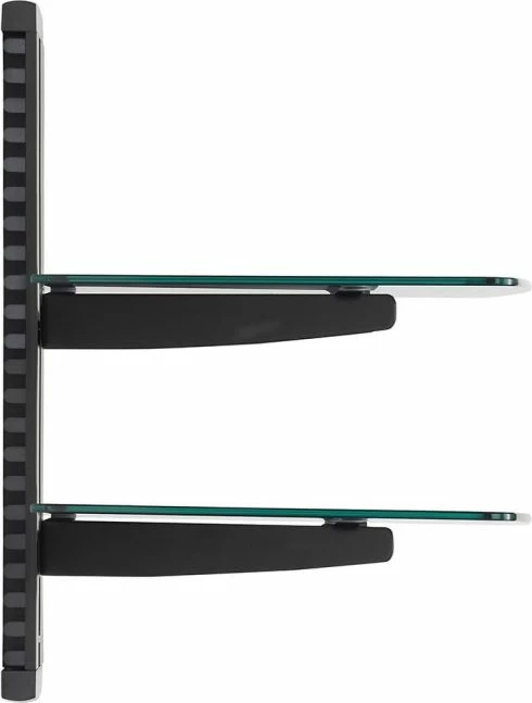 Raft muror prej xhami VONHAUS 3005034, 2 nivele 38x30cm, max 8kg/raft, i zi