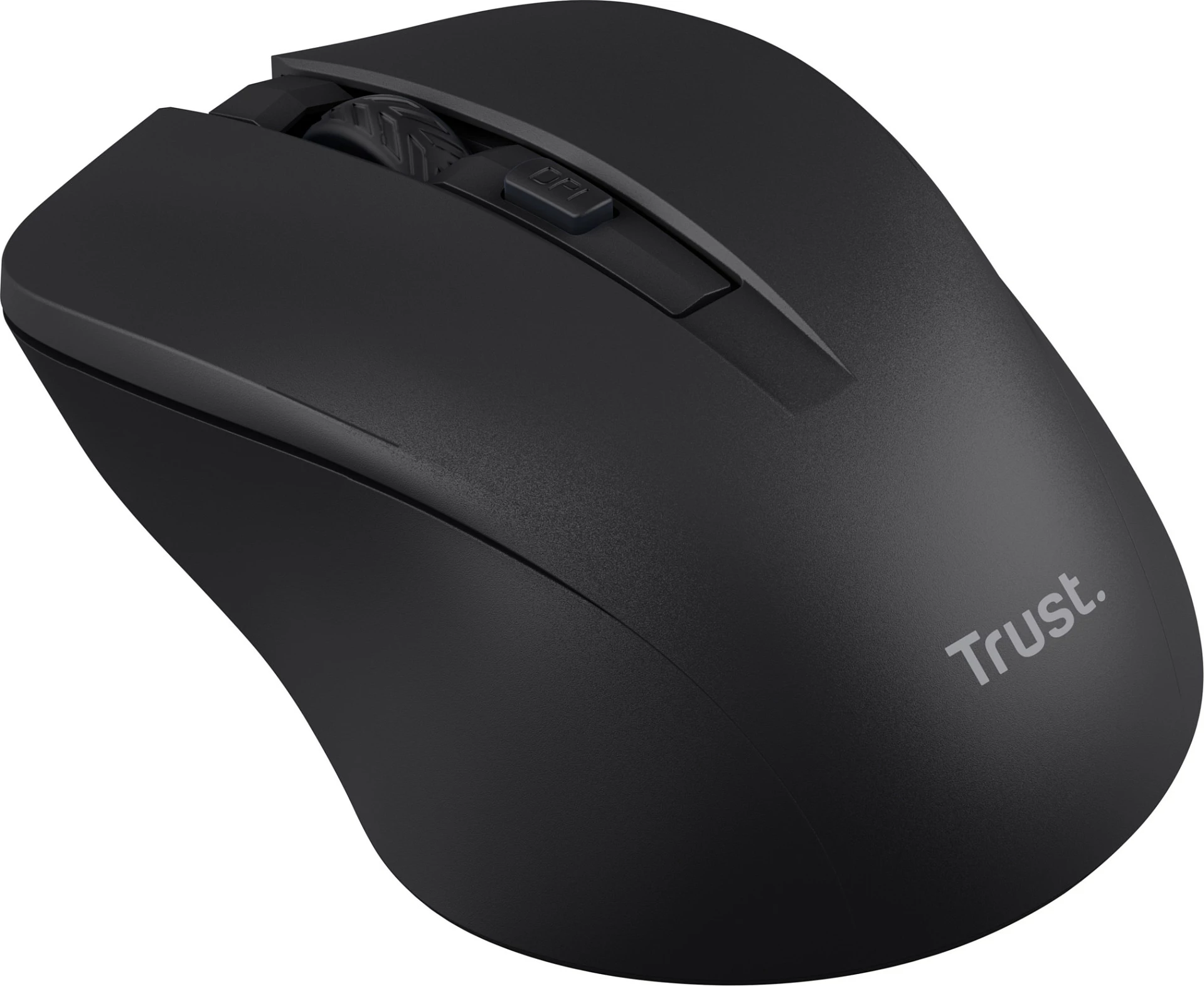 Maus pa kabllo Trust Mydo, 1800 DPI, klikim i heshtur, i zi